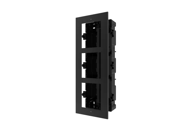 DS-KD-ACF3/Black panel pre montáž pod omietku 3 moduly, čierny